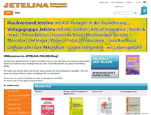 Tablet Screenshot of jetelina.de